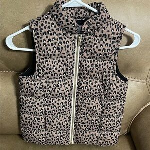 Gymboree Leopard Print Puffer Vest